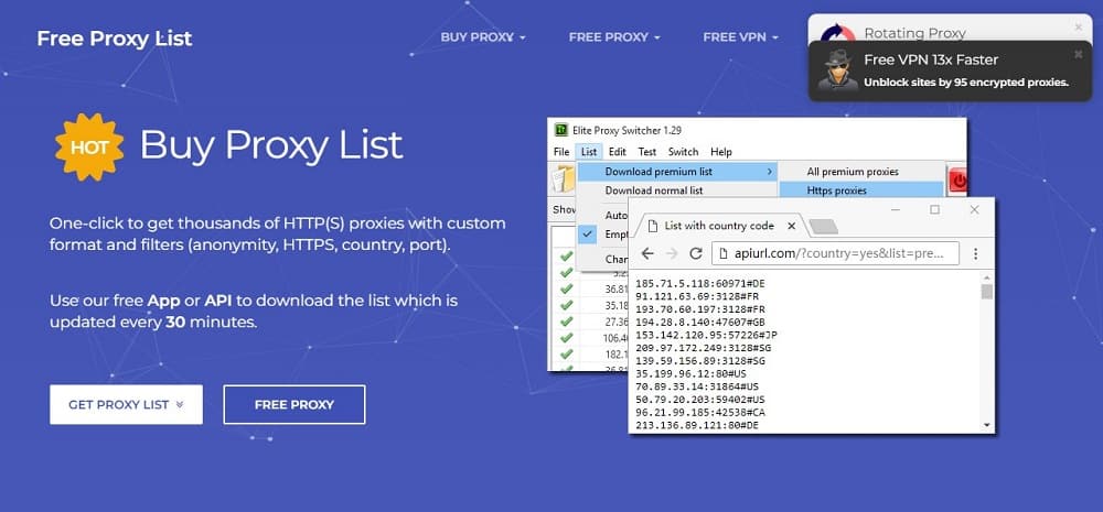 Free Proxy List Homepage